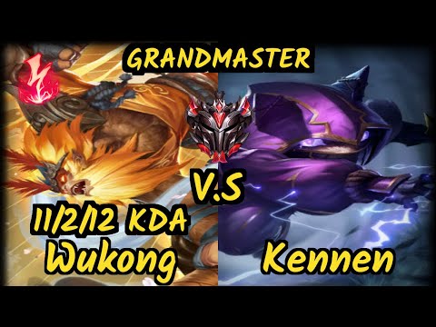 Harambe (WUKONG) vs KENNEN - 11/2/12 KDA TOP GAMEPLAY - NA Ranked GRANDMASTER