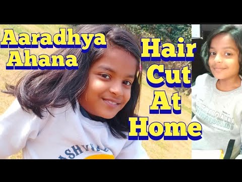 Aaradhya Ahana Hair Cut👩🧑