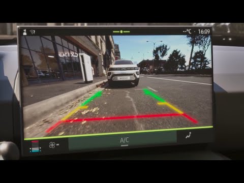 Cameră video retrovizoare și asistență la parcare - noua Dacia Spring