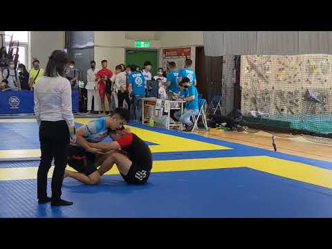 Lu Tung Lin (Tony)  vs Li Haoyu. ASJJF Dumau Taiwan, 9/2022. White belt Open weight final