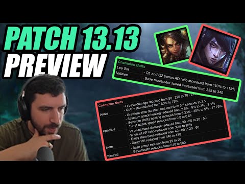 MORE PRO PLAY NERFS INCOMING! - Patch 13.13 Preview | YamatoCannon Reviews