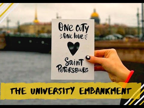 SAINT PETERSBURG. THE UNIVERSITY EMBANKMENT.