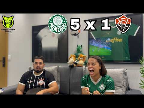 REACT REAÇÕES  PALMEIRAS x VITÓRIA  | Casal Rivalidade