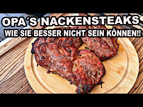 Opas Nackensteaks wie sie besser nicht sein können saftig und zart | The BBQ BEAR