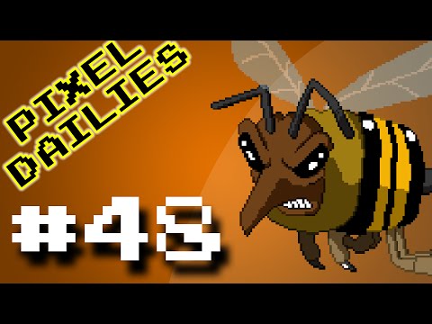 Pixel Dailies #48 - Queen Bee (time lapse pixel art)