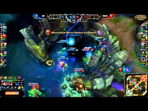 DP Naru Ezreal VS HWA niQ760 Diana Özet 1  Maç   2015 TBF Yarı Final