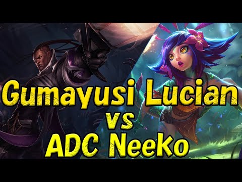 [short ver] T1 Gumayusi ルシアン(Lucian) VS ニーコ(Neeko) BOT ADC patch 12.19 NA RANK