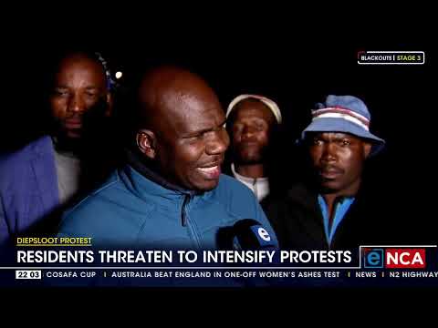 Diepsloot residents threaten to intensify protest