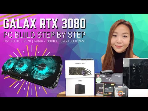 Galax RTX 3080 SG + Ryzen 7 3800XT Gaming PC Build - Step by Step Build Guide