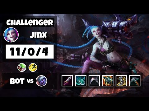 Jinx vs Tristana OCE Challenger BOT (11/0/4) - v11.6