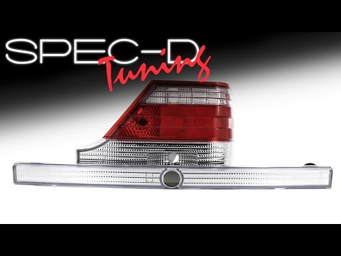 SPECDTUNING DEMO VIDEO: 1995-1999 MERCEDES W140 TAIL LIGHT