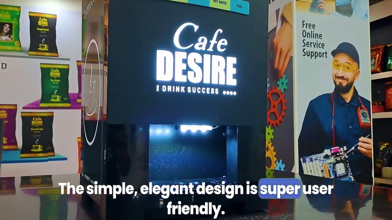 LED Coffee Machine 2 Lane