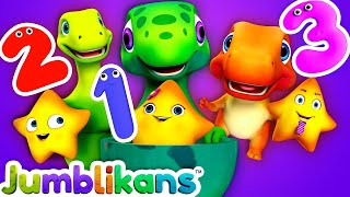 Counting Numbers 1 To 5 Song - Dumblikans Numbers Song - ChuChu TV Dinosaur Cartoon for Children
