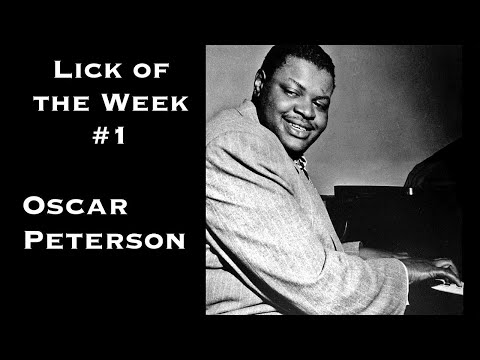 Lick of the Week #1 (Oscar Peterson ii V I lick)