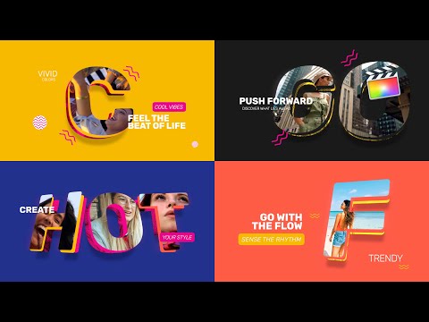 Funky Letters Modular Template for Apple Motion & FCPX - MotionVFX