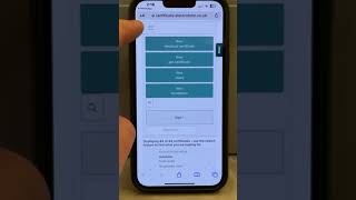 Electra form starting a cert from dashboard link