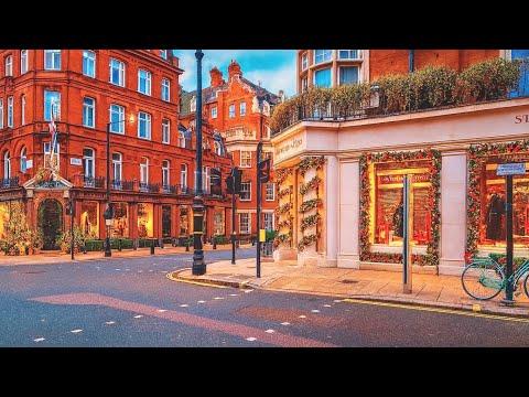 ✨LONDON Winter Walk [4K] | Morning in Mayfair | beautiful • expensive neighbourhood 