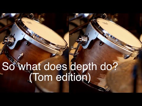 Shallow vs Deep tom drum. 12x8 vs 12x12. What does depth do?