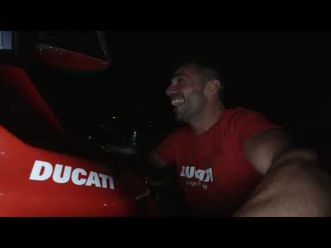Michele Pirro's first ride on Desmo Race in Ducati World at Mirabilandia
