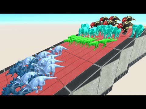 All Animal Colors Race To Get a Gold Pig #23  - Animal Revolt Battle Simulator