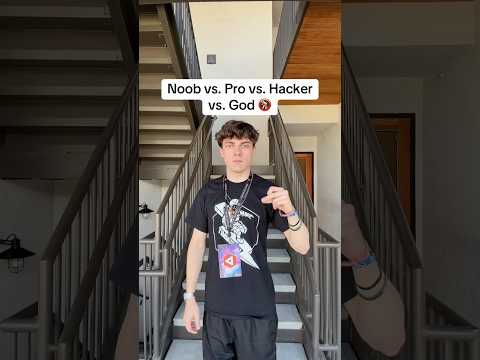 Noob vs. Pro vs. Hacker vs. God 🚷 (Stairs Edition)