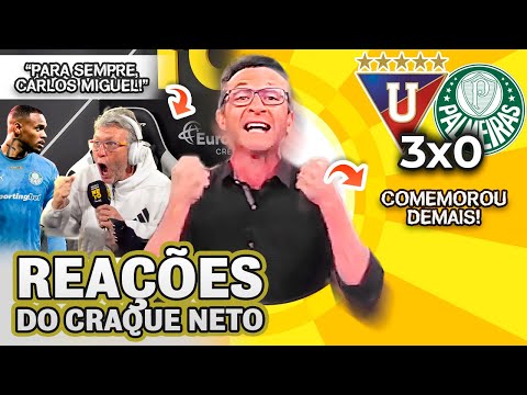 SECOU E FUNCIONOU, VAMOS RIR! OLHA COMO O CRAQUE NETO REAGIU A LDU 3X0 PALMEIRAS PELA LIBERTADORES