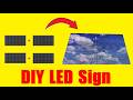 How To Make Programmable LED Sign Board Billboard WiFi And HDMI