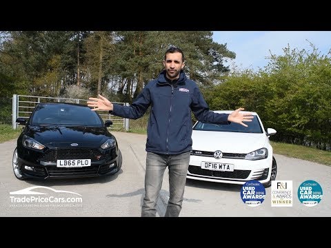 VW Golf GTD vs Ford Focus ST3 Diesel - Diesel Hot Hatch Battle!