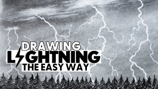 How to Draw Lightning The EASY WAY
