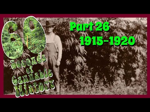 60 Seconds of Cannabis History - Part 26: 1915 -1920