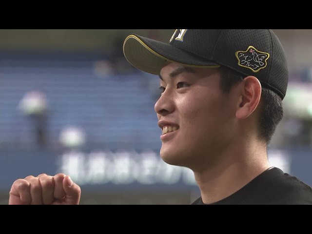 ファイターズ・野村選手ヒーローインタビュー 4/10 B-F