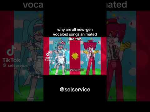 why are all vocaloid songs animated like this #vocaloid #miku