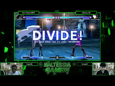 GA Tech FGC Friday 5/18/18 UNIST Loser's Finals Fame96 (Merkava) vs ScrawtVermillion (Akatsuki)