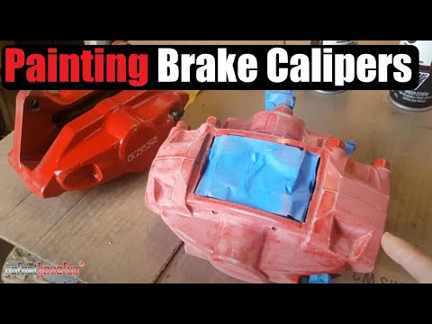 How to Paint Brake Calipers (Nissan 350Z / Infiniti G35 AKEBONO BBK) | AnthonyJ350