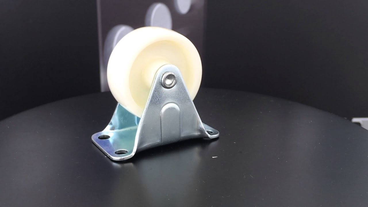 50mm Fixed castor white