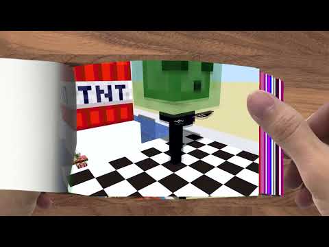 FLIPBOOK  Monster School  FAT 2 FIT CHALLENGE   Minecraft Animation010