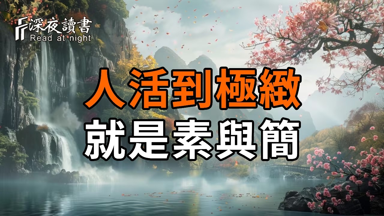 人活到極緻，就是素與簡：扔掉這3樣東西，你的福氣會越聚越多。【深夜讀書】#人生感悟 #正能量 #情感 #