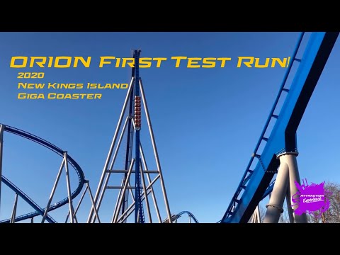 ORION first full test run - NEW 2020 Kings Island Giga Coaster