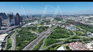 中山高 國道一號 台中交流道 台灣大道 虹揚橋 日景 5.1K30 空拍素材