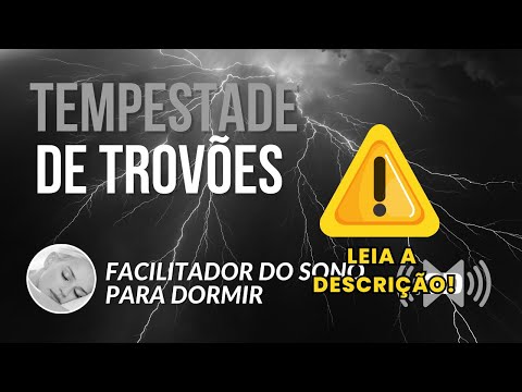 ⚡TEMPESTADE DE RAIOS E TROVÕES - Barulho de Chuva para Dormir