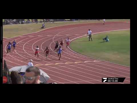 2025 AHSAA State Track Meet,  5A Girls 200m Race, Prelims Heat #1, Gulf Shores, AL_ 05/02/2025