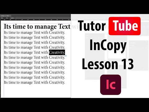 Adobe InCopy Tutorial Lesson 13 Paragraph Styles