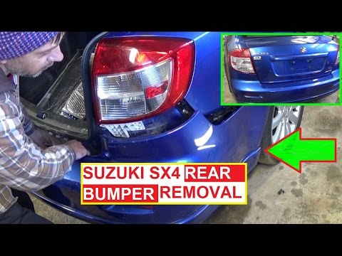 Rear Bumper Removal and Replacement SUZUKI SX4 FIAT SEDICI 2006 2007 2008 2009 2010 2011 2012 2013