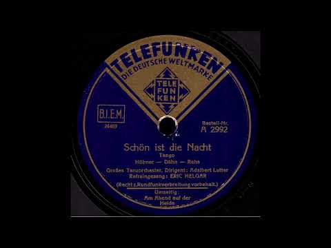 Schön ist die Nacht / Großes Tanzorchester, Ltg.: Adalbert Lutter, Gesang: Eric Helgar