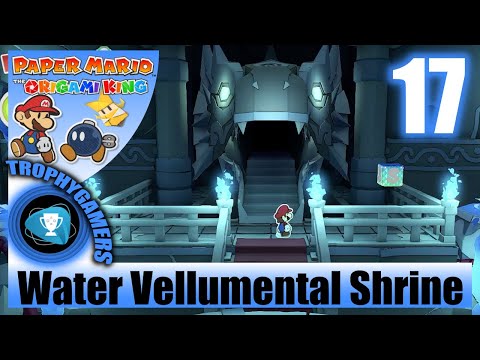 Paper Mario The Origami King - Water Vellumental Shrine Gameplay Walkthrough Part 17