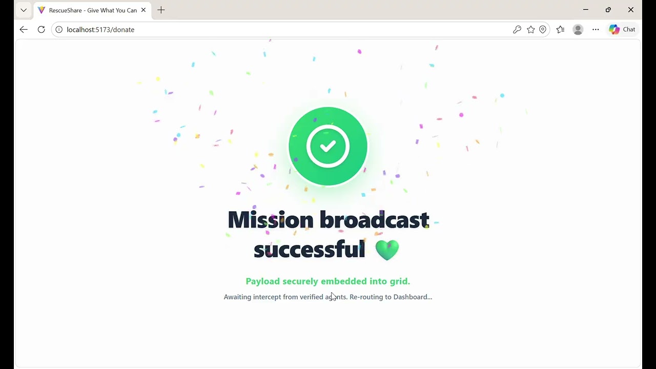 RescueShare – Smart Donation & Help Platform | Full Stack Project Demo (React + Node.js + MongoDB)