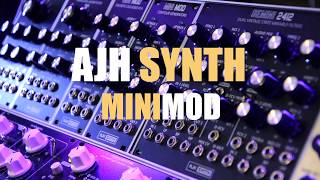 Video thumbnail for AJH Synth -Minimod/Minimod VCO/Transistor Ladder Filter/Discrete Cascade VCA/Contour Generator by Dziam Bass