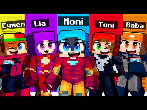 Minecraft'ta 10 ARKADAŞLA SÜPER KAHRAMAN LİSESİ MACERASI!