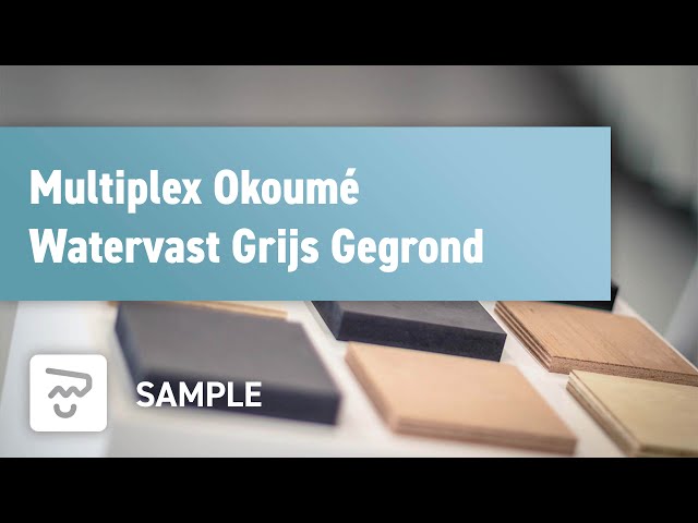 Multiplex Okoumé Watervast Grijs Gegrond