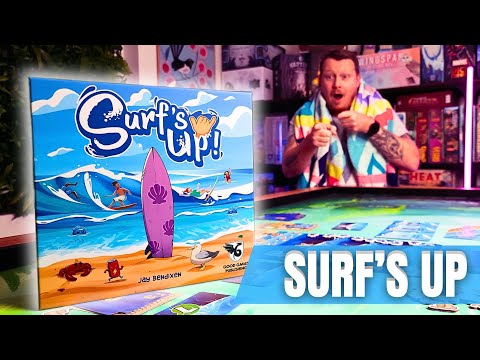 Surf's Up - Family Board Game Review + Bonus Solo mode!